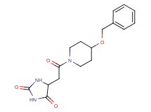 5-{2-[4-(benzyloxy)-1-piperidinyl]-2-oxoethyl}-2,4-imidazolidinedione