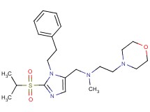 N-{[2-(isopropylsulfonyl)-1-(2-phenylethyl)-1H-imidazol-5-yl]methyl}-N-methyl-2-(4-morpholinyl)ethanamine