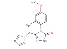 5-(1H-imidazol-1-ylmethyl)-4-(4-methoxy-2-methylphenyl)-2,4-dihydro-3H-1,2,4-triazol-3-one