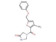 1-[3-methyl-5-(phenoxymethyl)-2-furoyl]imidazolidin-4-one