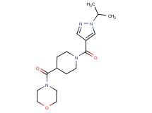 4-({1-[(1-isopropyl-1H-pyrazol-4-yl)carbonyl]-4-piperidinyl}carbonyl)morpholine