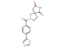 7-[4-(1,3-oxazol-5-yl)benzoyl]-2,7-diazaspiro[4.4]nonane-1,3-dione