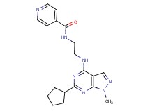 N-{2-[(6-cyclopentyl-1-methyl-1H-pyrazolo[3,4-d]pyrimidin-4-yl)amino]ethyl}isonicotinamide