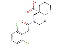 (4aS*,8aR*)-6-[(2-chloro-6-fluorophenyl)acetyl]octahydro-1,6-naphthyridine-4a(2H)-carboxylic acid