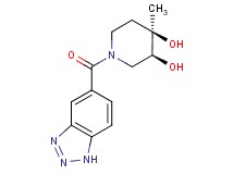 (3S*,4R*)-1-(1H-1,2,3-benzotriazol-5-ylcarbonyl)-4-methylpiperidine-3,4-diol