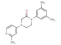 1-(3,5-dimethylphenyl)-4-(2-methyl-4-pyridinyl)-2-piperazinone