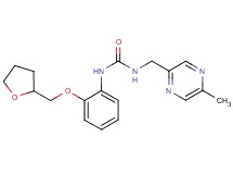 N-[(5-methylpyrazin-2-yl)methyl]-N'-[2-(tetrahydrofuran-2-ylmethoxy)phenyl]urea