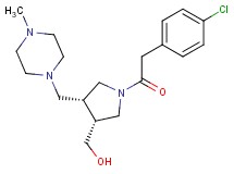 {(3R*,4R*)-1-[(4-chlorophenyl)acetyl]-4-[(4-methylpiperazin-1-yl)methyl]pyrrolidin-3-yl}methanol