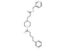 3-[1-(5-phenylpentanoyl)-4-piperidinyl]-N-(3-pyridinylmethyl)propanamide