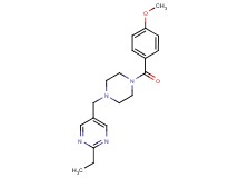 2-ethyl-5-{[4-(4-methoxybenzoyl)-1-piperazinyl]methyl}pyrimidine