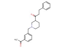 1-[1-(3-acetylbenzyl)-3-piperidinyl]-3-phenyl-1-propanone