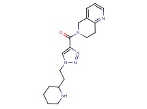 6-{[1-(2-piperidin-2-ylethyl)-1H-1,2,3-triazol-4-yl]carbonyl}-5,6,7,8-tetrahydro-1,6-naphthyridine