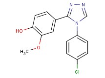 4-[4-(4-chlorophenyl)-4H-1,2,4-triazol-3-yl]-2-methoxyphenol