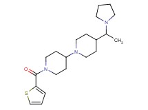 4-(1-pyrrolidin-1-ylethyl)-1'-(2-thienylcarbonyl)-1,4'-bipiperidine