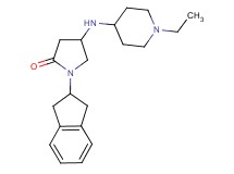 1-(2,3-dihydro-1H-inden-2-yl)-4-[(1-ethyl-4-piperidinyl)amino]-2-pyrrolidinone