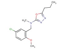 N-(5-chloro-2-methoxybenzyl)-N-methyl-5-propyl-1,3,4-oxadiazol-2-amine