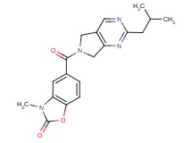 5-[(2-isobutyl-5,7-dihydro-6H-pyrrolo[3,4-d]pyrimidin-6-yl)carbonyl]-3-methyl-1,3-benzoxazol-2(3H)-one