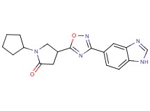 4-[3-(1H-benzimidazol-5-yl)-1,2,4-oxadiazol-5-yl]-1-cyclopentyl-2-pyrrolidinone