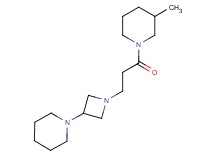 3-methyl-1-[3-(3-piperidin-1-ylazetidin-1-yl)propanoyl]piperidine