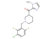 [1-(3-chloro-2,6-difluorobenzyl)-3-piperidinyl](1-methyl-1H-imidazol-2-yl)methanone