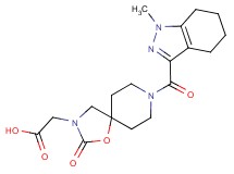 {8-[(1-methyl-4,5,6,7-tetrahydro-1H-indazol-3-yl)carbonyl]-2-oxo-1-oxa-3,8-diazaspiro[4.5]dec-3-yl}acetic acid