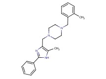 1-(2-methylbenzyl)-4-[(5-methyl-2-phenyl-1H-imidazol-4-yl)methyl]piperazine bis(trifluoroacetate)
