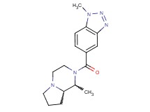 1-methyl-5-[(1-methylhexahydropyrrolo[1,2-a]pyrazin-2(1H)-yl)carbonyl]-1H-1,2,3-benzotriazole trifluoroacetate