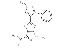 3-isopropyl-1-methyl-5-(1-methyl-3-phenyl-1H-pyrazol-4-yl)-1,4-dihydroimidazo[4,5-c]pyrazole