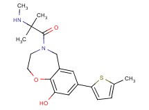 4-(N,2-dimethylalanyl)-7-(5-methyl-2-thienyl)-2,3,4,5-tetrahydro-1,4-benzoxazepin-9-ol hydrochloride