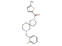 7-(2-fluorobenzyl)-2-[(5-methyl-2-thienyl)carbonyl]-2,7-diazaspiro[4.5]decane