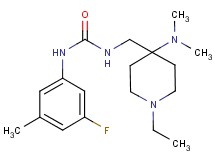 N-{[4-(dimethylamino)-1-ethylpiperidin-4-yl]methyl}-N'-(3-fluoro-5-methylphenyl)urea