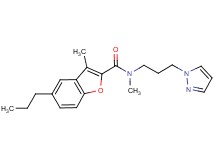 N,3-dimethyl-5-propyl-N-[3-(1H-pyrazol-1-yl)propyl]-1-benzofuran-2-carboxamide