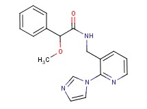 N-{[2-(1H-imidazol-1-yl)-3-pyridinyl]methyl}-2-methoxy-2-phenylacetamide