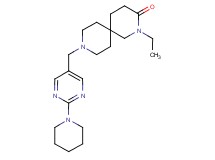 2-ethyl-9-[(2-piperidin-1-ylpyrimidin-5-yl)methyl]-2,9-diazaspiro[5.5]undecan-3-one