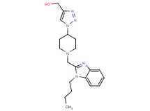 (1-{1-[(1-butyl-1H-benzimidazol-2-yl)methyl]piperidin-4-yl}-1H-1,2,3-triazol-4-yl)methanol