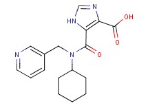 5-{[cyclohexyl(pyridin-3-ylmethyl)amino]carbonyl}-1H-imidazole-4-carboxylic acid