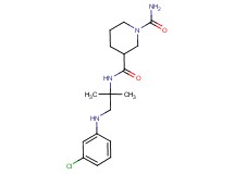 N~3~-{2-[(3-chlorophenyl)amino]-1,1-dimethylethyl}piperidine-1,3-dicarboxamide