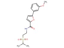 N-[2-(isopropylsulfonyl)ethyl]-5-(3-methoxyphenyl)-2-furamide