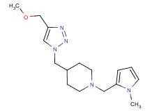 4-{[4-(methoxymethyl)-1H-1,2,3-triazol-1-yl]methyl}-1-[(1-methyl-1H-pyrrol-2-yl)methyl]piperidine trifluoroacetate