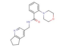 N-(6,7-dihydro-5H-cyclopenta[b]pyridin-3-ylmethyl)-2-morpholin-4-ylbenzamide