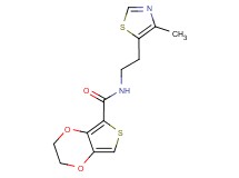 N-[2-(4-methyl-1,3-thiazol-5-yl)ethyl]-2,3-dihydrothieno[3,4-b][1,4]dioxine-5-carboxamide