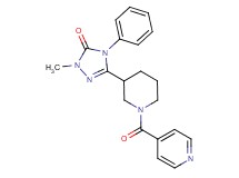 5-(1-isonicotinoylpiperidin-3-yl)-2-methyl-4-phenyl-2,4-dihydro-3H-1,2,4-triazol-3-one