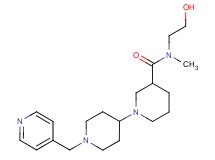 N-(2-hydroxyethyl)-N-methyl-1'-(pyridin-4-ylmethyl)-1,4'-bipiperidine-3-carboxamide