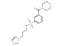 3-(morpholin-4-ylcarbonyl)-N-[3-(1H-1,2,3-triazol-1-yl)propyl]benzenesulfonamide