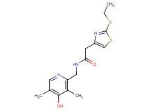 2-[2-(ethylthio)-1,3-thiazol-4-yl]-N-[(4-hydroxy-3,5-dimethylpyridin-2-yl)methyl]acetamide