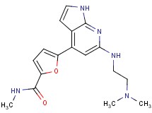 5-(6-{[2-(dimethylamino)ethyl]amino}-1H-pyrrolo[2,3-b]pyridin-4-yl)-N-methyl-2-furamide