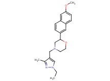 4-[(1-ethyl-3-methyl-1H-pyrazol-4-yl)methyl]-2-(6-methoxy-2-naphthyl)morpholine
