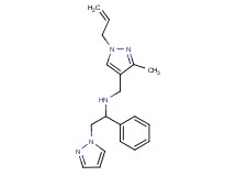 N-[(1-allyl-3-methyl-1H-pyrazol-4-yl)methyl]-1-phenyl-2-(1H-pyrazol-1-yl)ethanamine