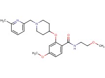 4-methoxy-N-(2-methoxyethyl)-2-({1-[(6-methyl-2-pyridinyl)methyl]-4-piperidinyl}oxy)benzamide