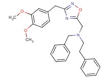 N-benzyl-N-{[3-(3,4-dimethoxybenzyl)-1,2,4-oxadiazol-5-yl]methyl}-2-phenylethanamine